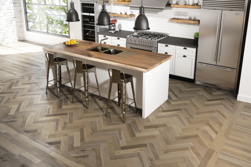 kitchen-hickory-hardwood-flooring-grey-brown-sabbia-emira-ambiance-lauzon